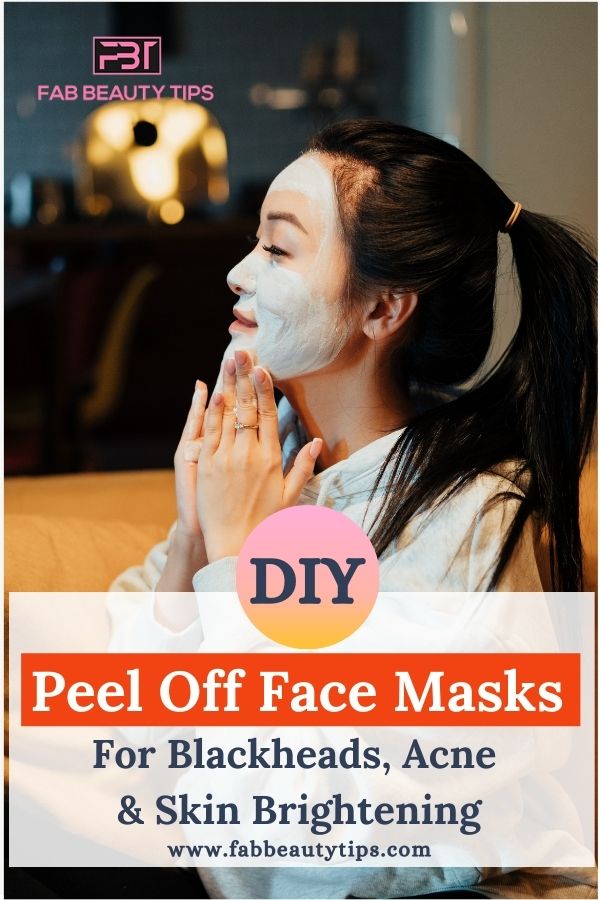 20 DIY Peel Off Face Masks For Blackheads, Acne & Skin Brightening