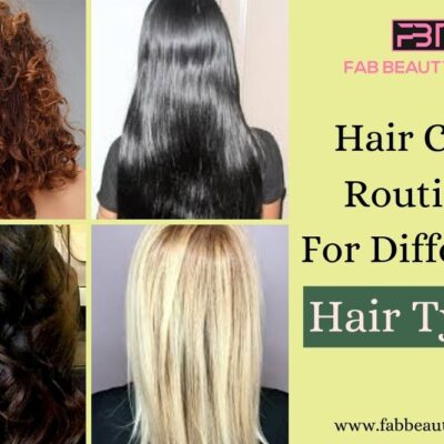Hair care routine for different hair types